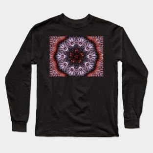 Red  Fiberious Mandala Long Sleeve T-Shirt